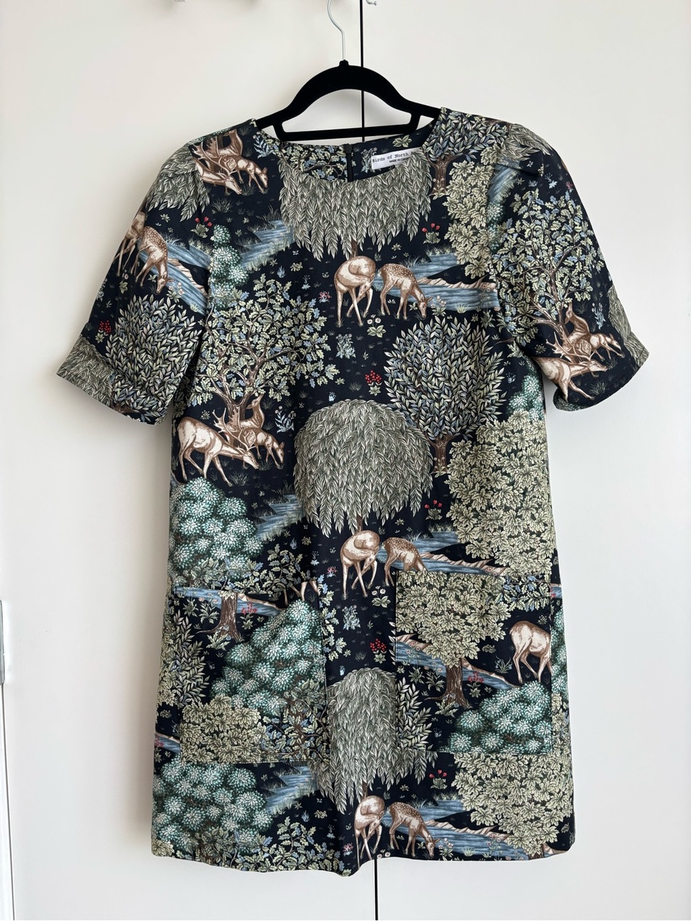 Birds of North America Cottontop shift dress. size XS